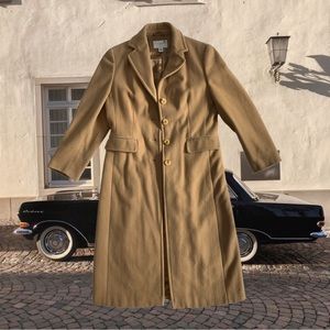 Vintage tailored wool coat | camel | size 4